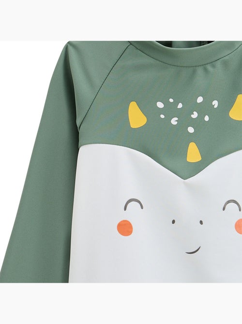 Hello Dino tweedelig babyzwempakje, UV-beschermend T-shirt en boxershort - Kiabi