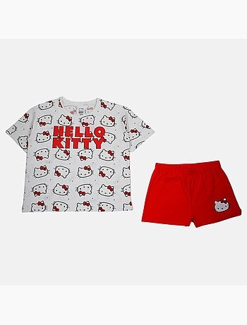 Hello Kitty - Ensemble tee shirt et short enfant fille