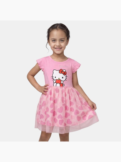 Hello Kitty - Jurk meisje kind met patroon - Kiabi Hello Kitty - Jurk meisje kind met patroon - Kiabi
