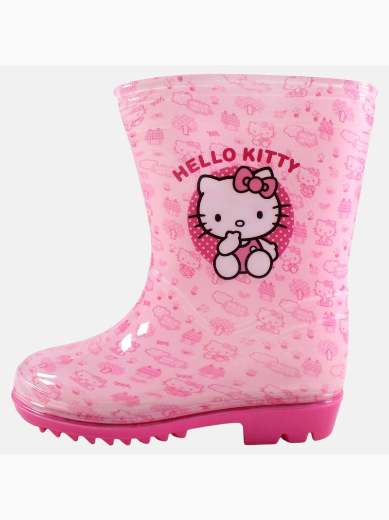 Hello Kitty - Laarzen meisje kind met patroon Roze - Kiabi