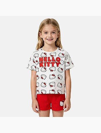 Hello Kitty - T-shirt en short set voor meisjes