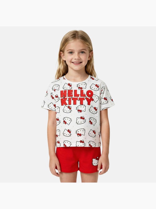 Hello Kitty - T-shirt en short set voor meisjes - Kiabi