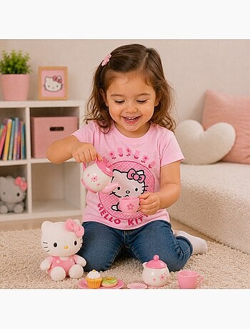 Hello Kitty - T-shirt kind met patroon