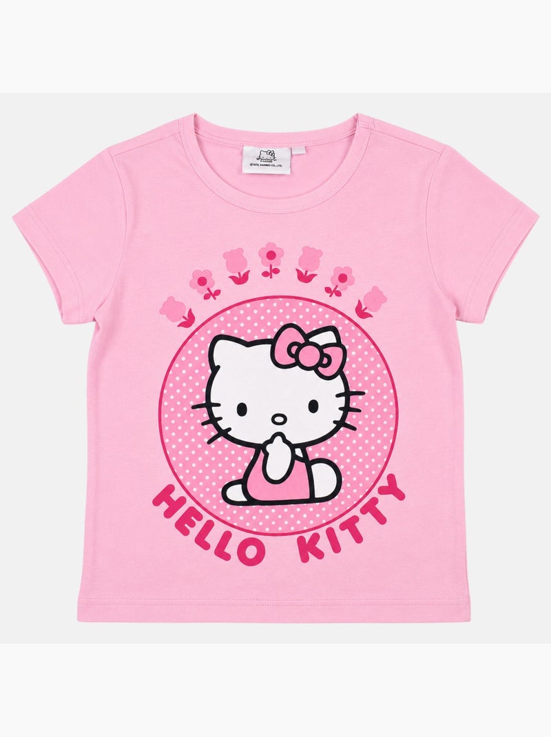 Hello Kitty - T-shirt kind met patroon Lichtroze - Kiabi