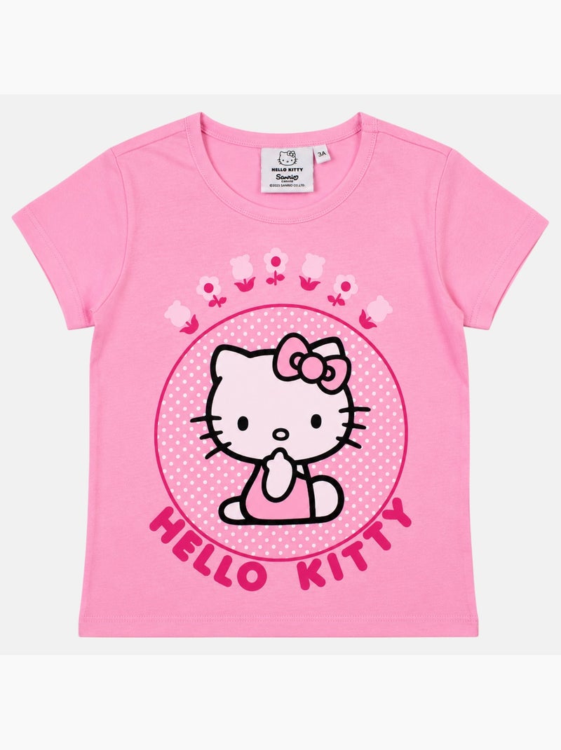 Hello Kitty - T-shirt kind met patroon Roze - Kiabi