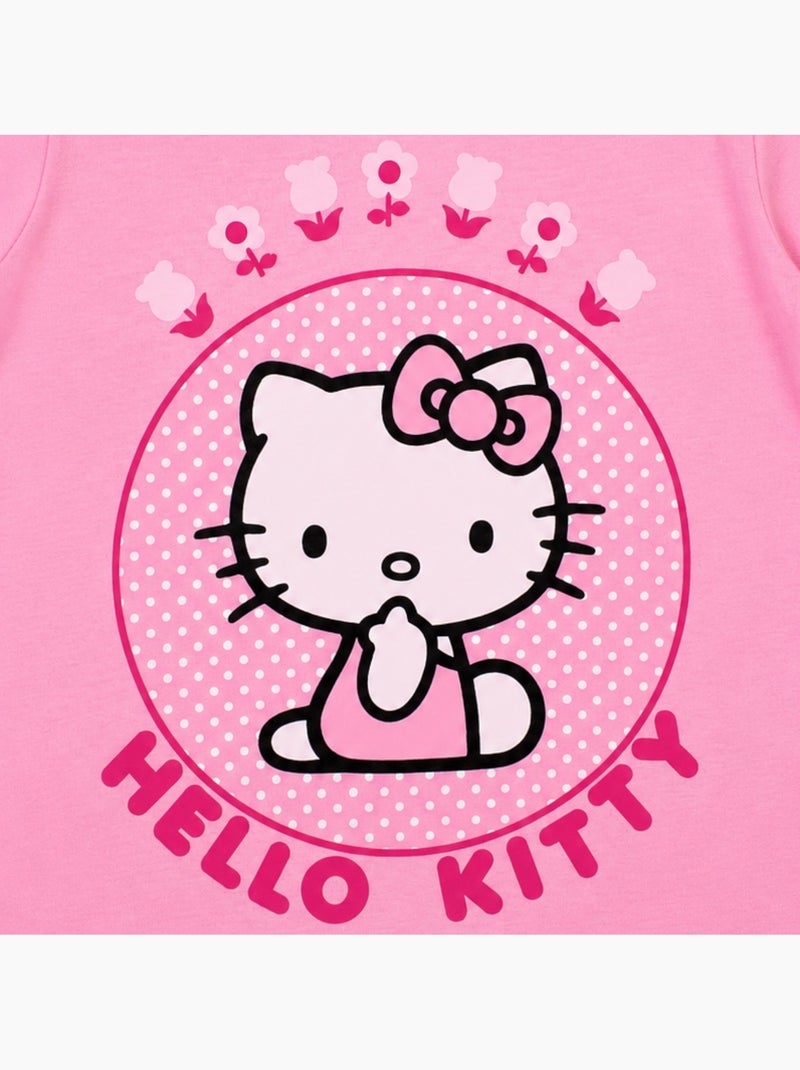 Hello Kitty - T-shirt kind met patroon Roze - Kiabi