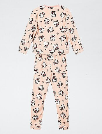 Hello Kitty" 2-delige pyjamaset - T-shirt met lange mouwen + broek