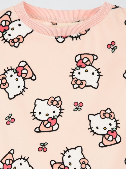 "Hello Kitty" 2-delige pyjamaset - T-shirt met lange mouwen + broek - Kiabi