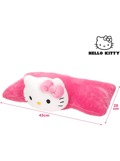 Hello kitty 2-in-1 zacht en fluweelachtig pluche kussen - Kiabi