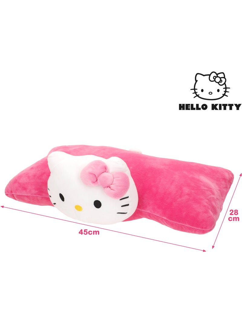 Hello kitty 2-in-1 zacht en fluweelachtig pluche kussen Roze - Kiabi
