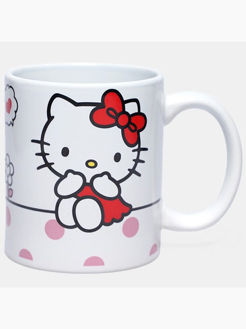 Hello Kitty – mok van keramiek – 320 ml, print en rode strik - Kiabi Hello Kitty – mok van keramiek – 320 ml, print en rode strik - Kiabi