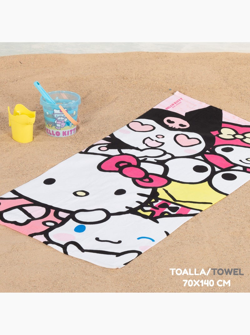 Hello kitty strandemmerset met handdoek en tas. N.v.t. - Kiabi