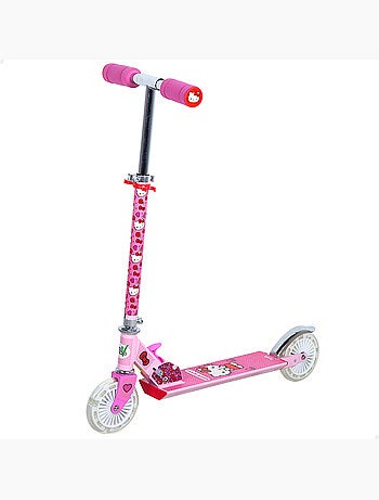 Hello kitty trottinette pliable à 2 roues avec lumières