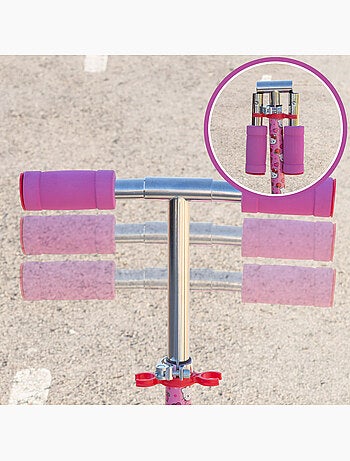 Hello kitty trottinette pliable à 2 roues avec lumières