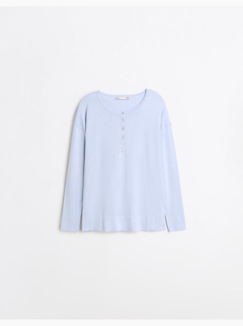 Henley halslijn trui, mo fashion - Kiabi Henley halslijn trui, mo fashion - Kiabi