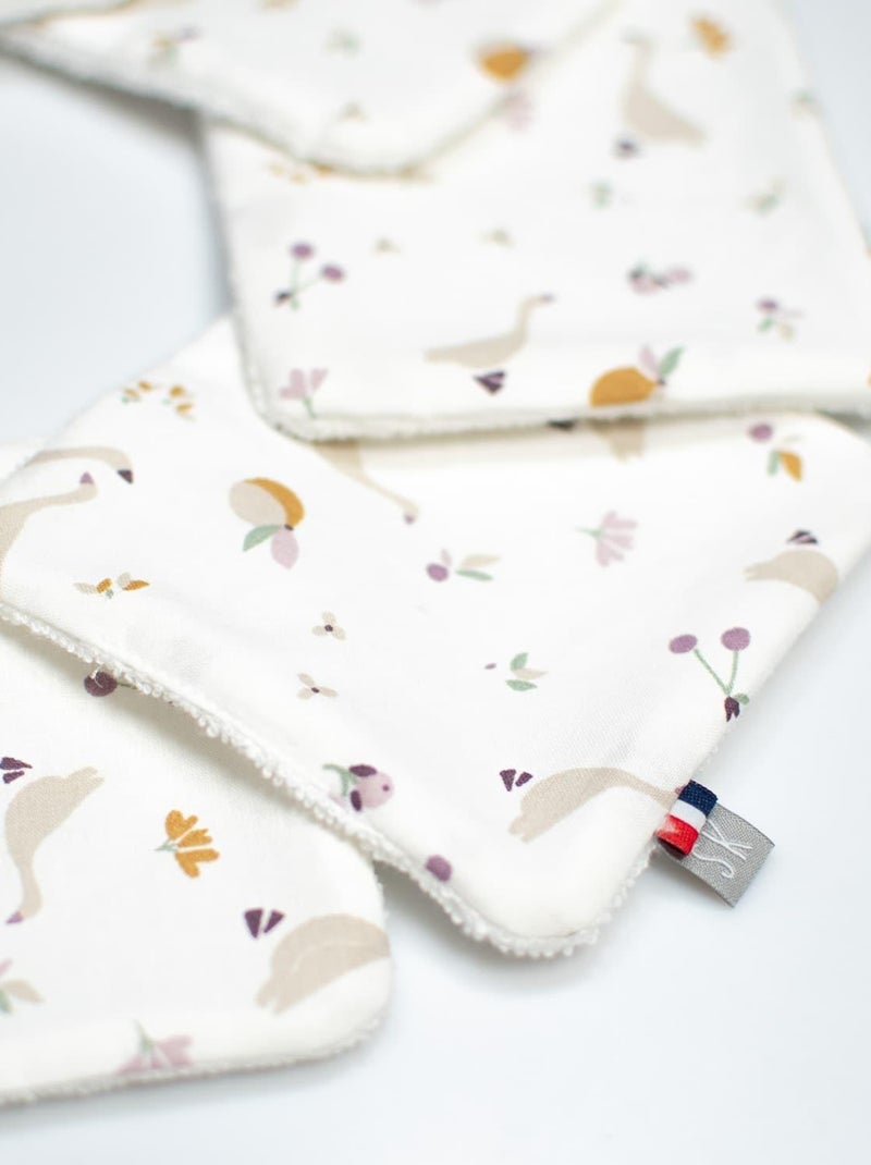 Herbruikbare babydoekjes 8 stuks, clem Beige - Kiabi