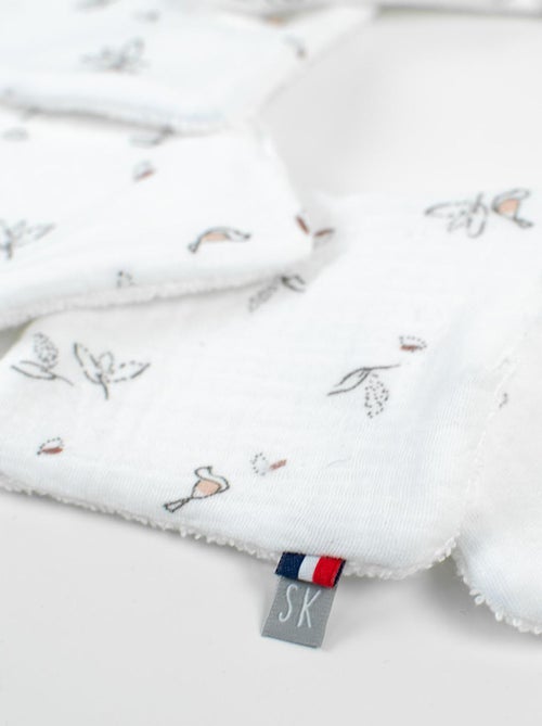 Herbruikbare babydoekjes 8 stuks, melody - Kiabi Herbruikbare babydoekjes 8 stuks, melody - Kiabi