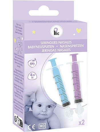 Herbruikbare neusspoelspuiten voor baby's met siliconen uiteinde