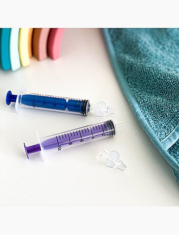 Herbruikbare neusspoelspuiten voor baby's met siliconen uiteinde