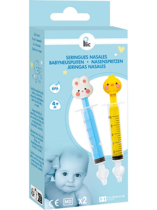 Herbruikbare neusspoelspuiten voor baby's met siliconen uiteinde - Kiabi