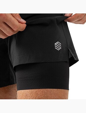 Heren 2-in-1 hardloopshort
