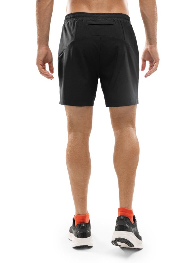 Heren 2-in-1 hardloopshort Zwart - Kiabi