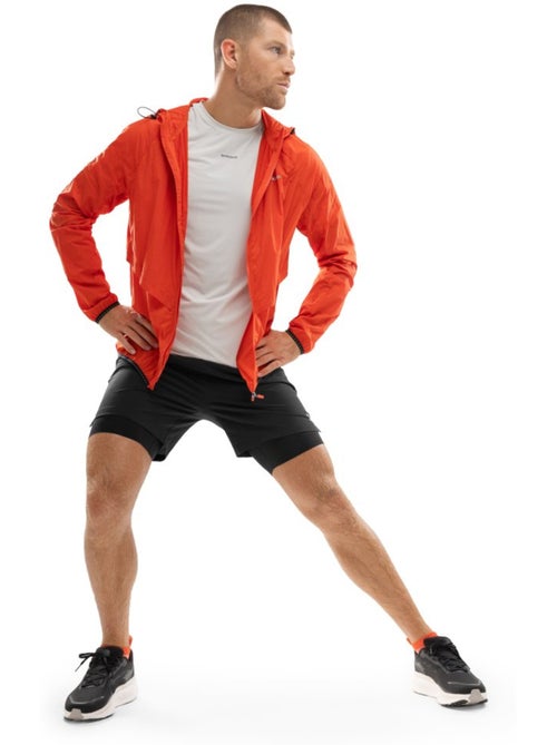 Heren 2-in-1 hardloopshort - Kiabi