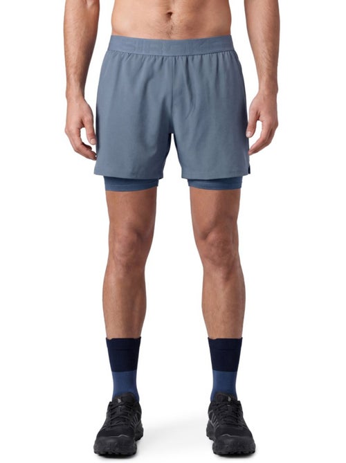 Heren 2-in-1 trailrunshort - Kiabi