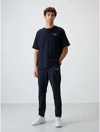 Heren active set in oversized katoenmix tommy