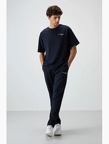 Heren active set in oversized katoenmix tommy