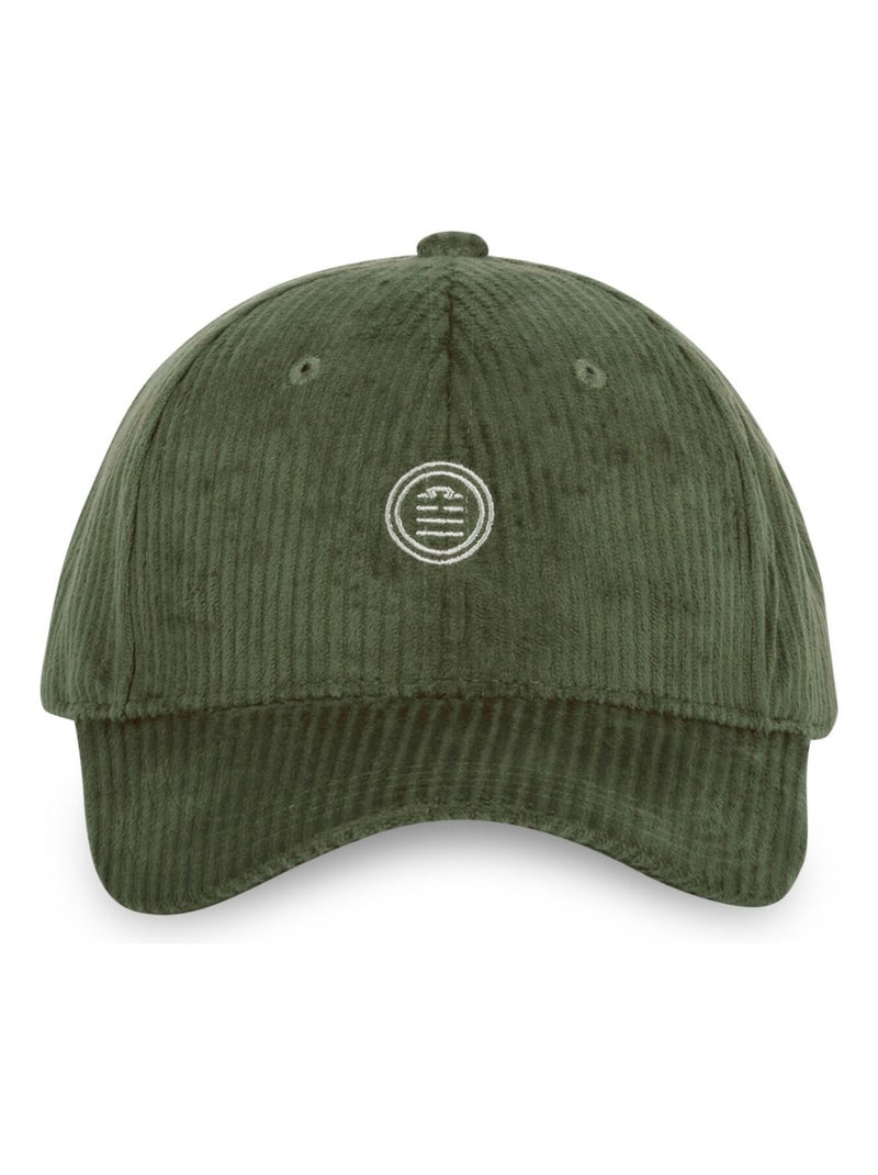 Heren baseballpet van fluweel en corduroy Groen - Kiabi