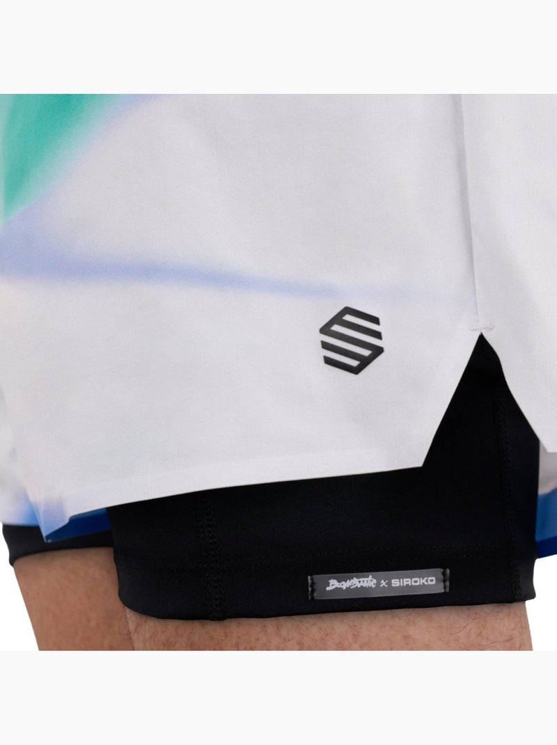 Heren boombastic 2-in-1 shorts Wit - Kiabi