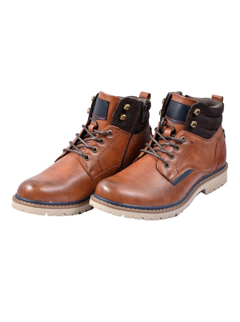 Heren Boots Schoen Bruin - Kiabi