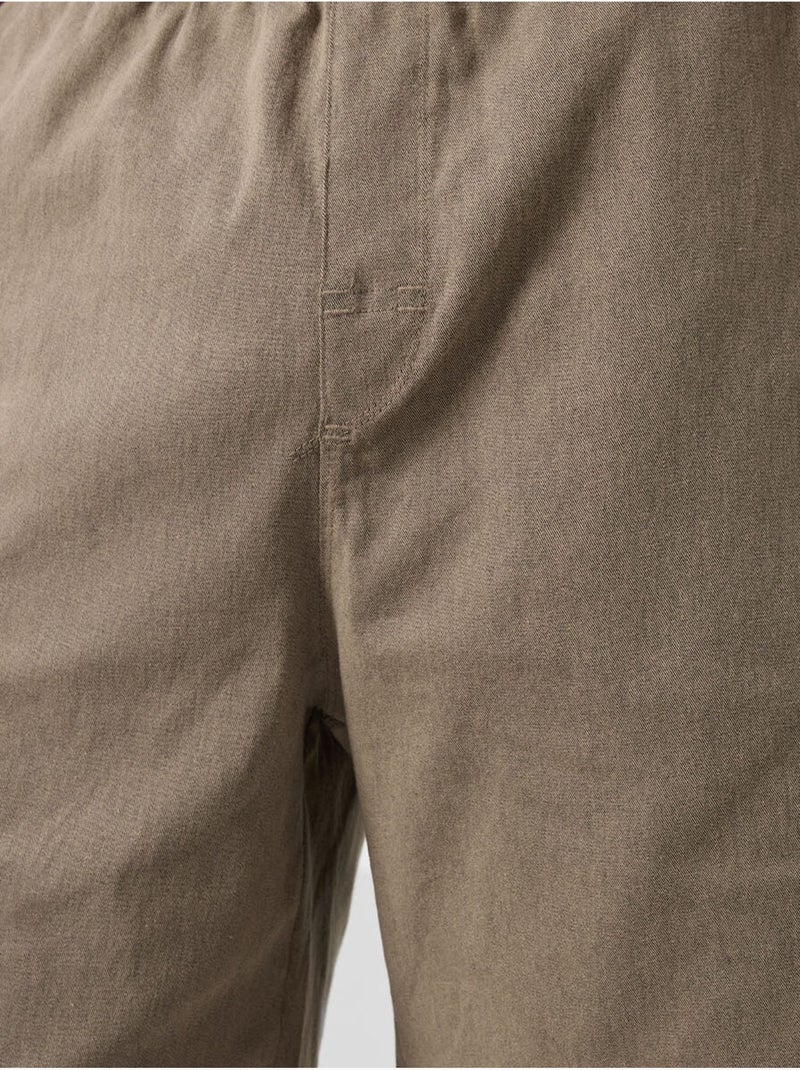 Heren chino short regular fit tommy Kaki - Kiabi