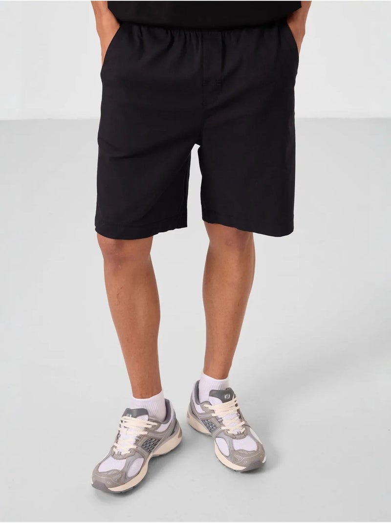 Heren chino short regular fit tommy Zwart - Kiabi