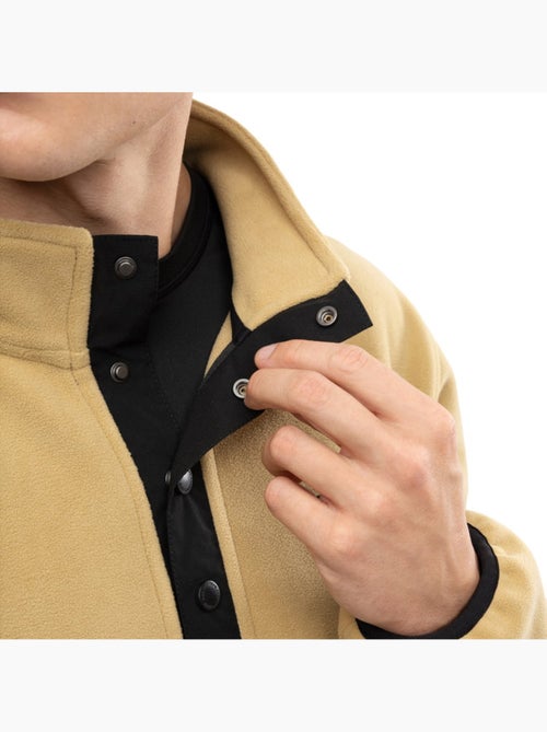 Heren dikke fleece half-snap trui - Kiabi