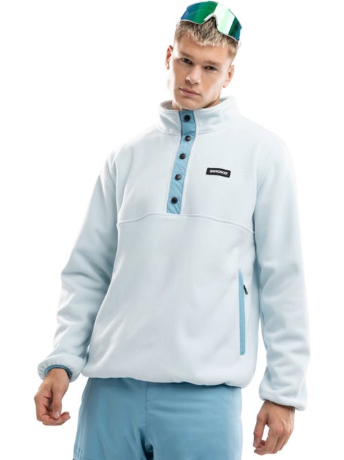 Heren dikke fleece half-snap trui - Kiabi