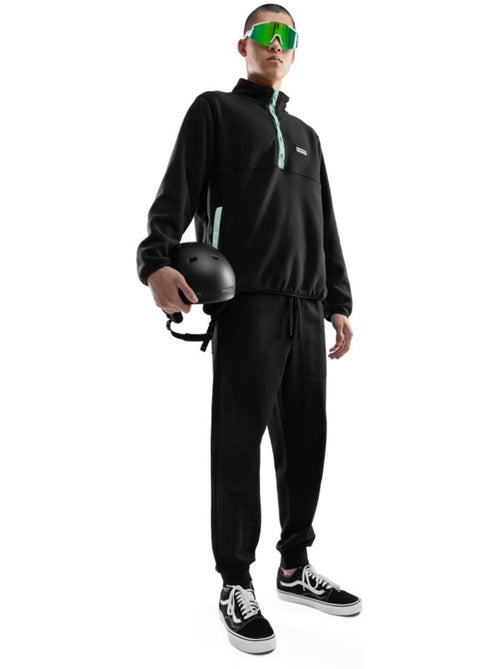 Heren dikke fleece half-snap trui - Kiabi