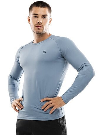 Heren fitness shirt met lange mouwen