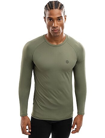 Heren fitness shirt met lange mouwen