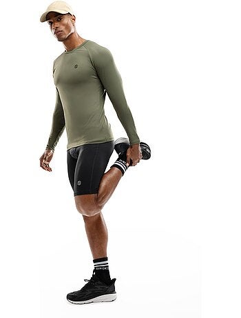 Heren fitness shirt met lange mouwen