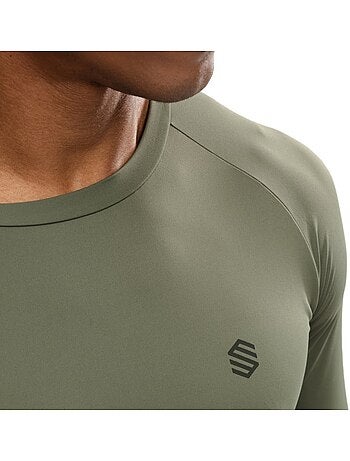 Heren fitness shirt met lange mouwen
