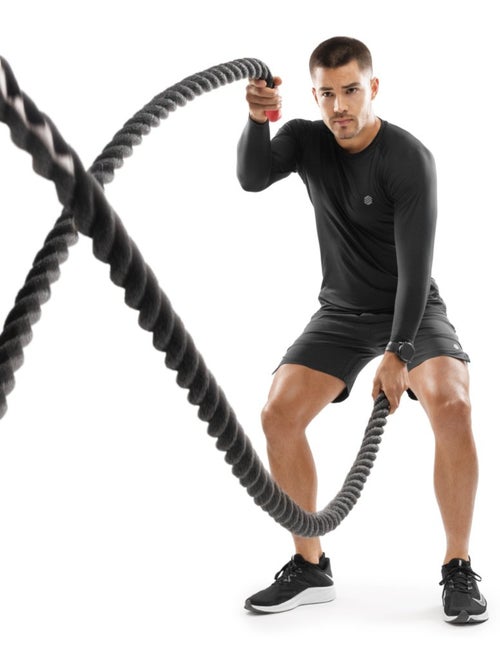 Heren fitness shirt met lange mouwen - Kiabi
