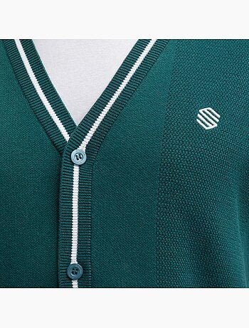 Heren gebreid golfvest met v-hals