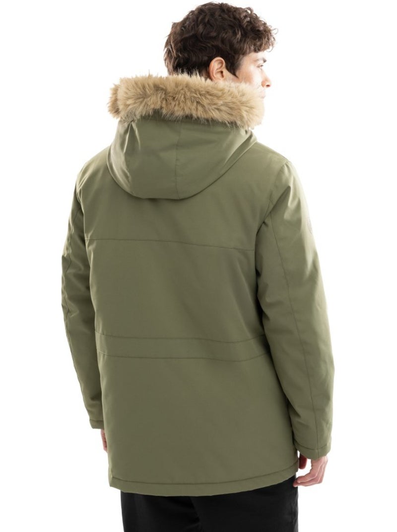 Heren geïsoleerde parka Groen - Kiabi
