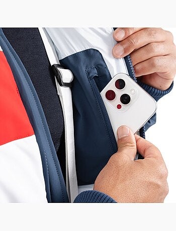 Heren gevoerde retro ski-jas