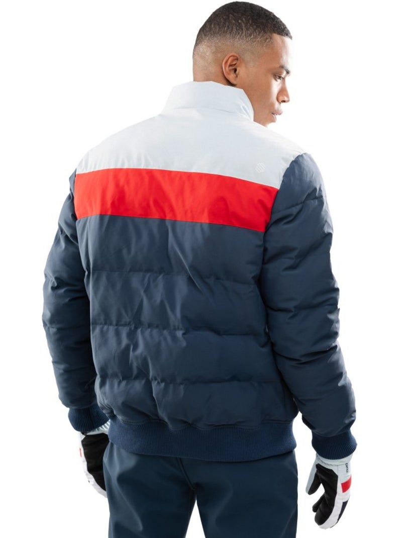 Heren gevoerde retro ski-jas Blauw - Kiabi