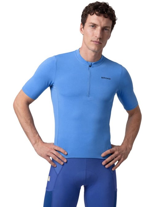 Heren gravel fietsshirt met halve rits - Kiabi
