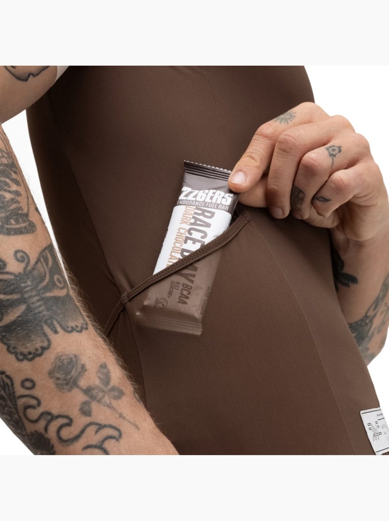 Heren gravel fietsshirt met korte mouwen Bruin - Kiabi