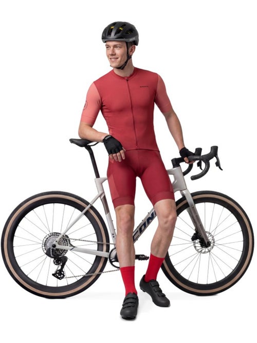 Heren gravel fietsshirt met korte mouwen - Kiabi
